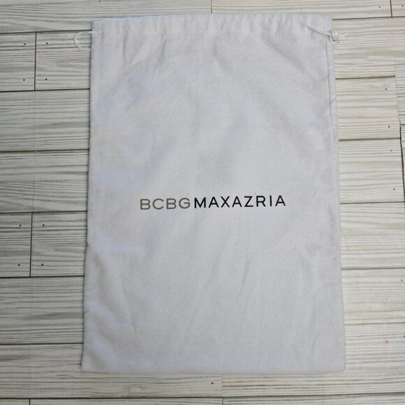 BCBGMAXAZRIA Black Leather Scalloped Studded Envelope Clutch Bag Pouch - Picture 7 of 9